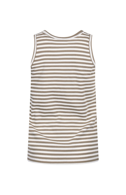 Singlet Steffie Offwhite Army NKS01169