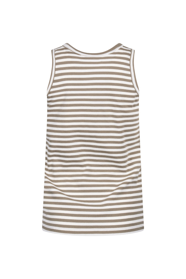 Singlet Steffie Offwhite Army NKS01169