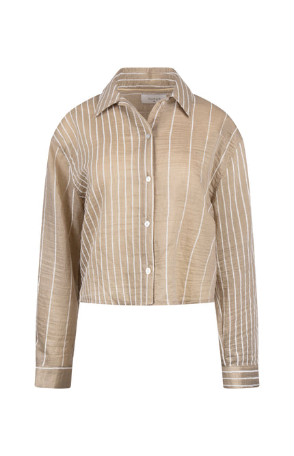 Blouse Nelly Stripe Army NKS02133