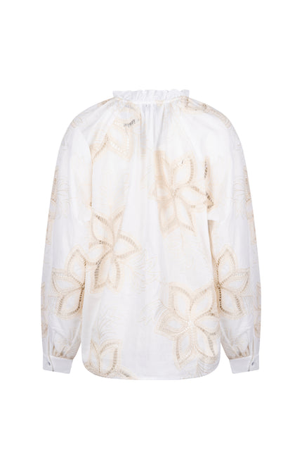 Blouse Bridget Embroidery Offwhite NKS02139