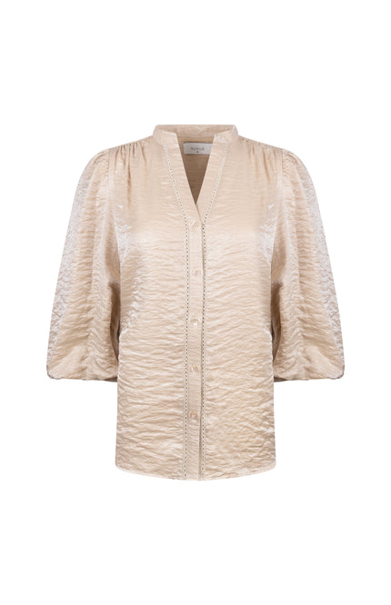 Blouse Rosie Shiny Sand NKS02140