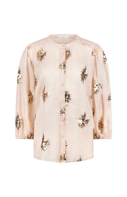Blouse Lynn Paillet Sand Gold NKS02175