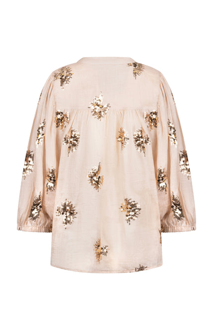 Blouse Lynn Paillet Sand Gold NKS02175