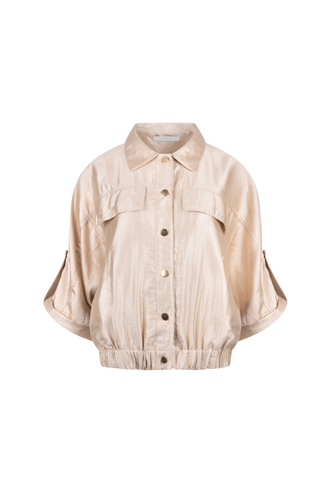Nukus Blouse Nelly Gold NKS02233 Stretchshop.nl