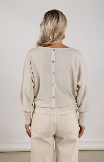 Trui Jorien Lurex Sand NKS03055