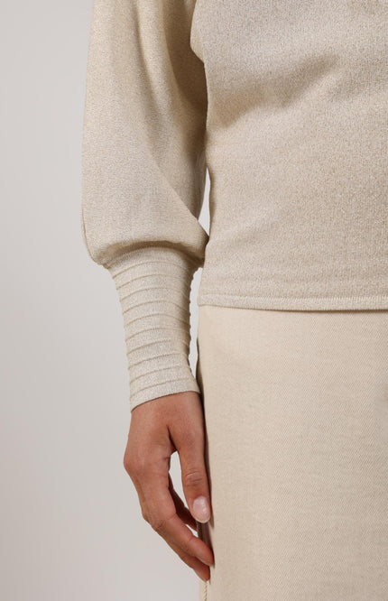Trui Jorien Lurex Sand NKS03055