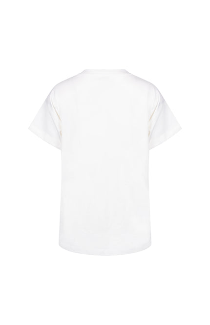 Nukus T-shirt Sanne Golden Days Offwhite Army NKS04023 Stretchshop.nl