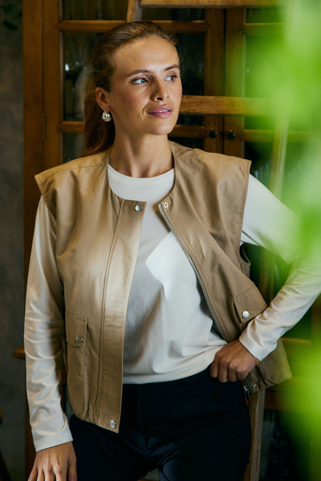 Gilet Fqcana Silver Mink 207721