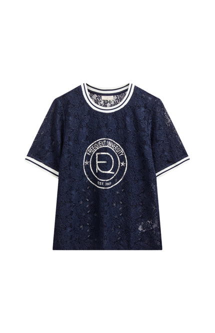 T-shirt fqeico Navy Blazer Star Offwhite 207158