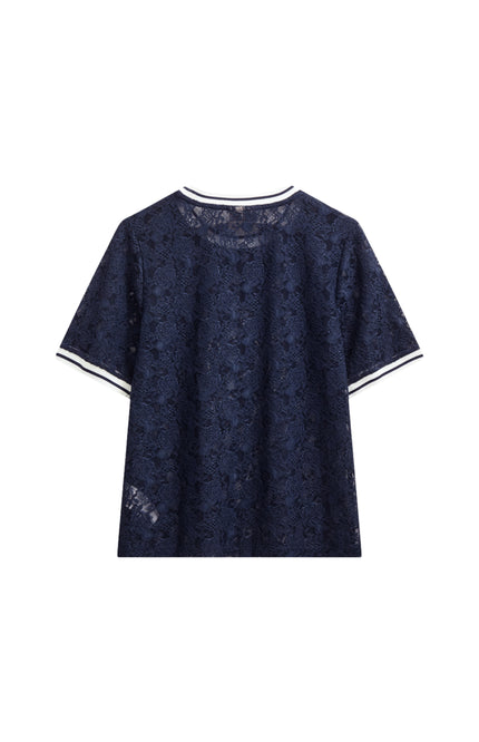 T-shirt fqeico Navy Blazer Star Offwhite 207158