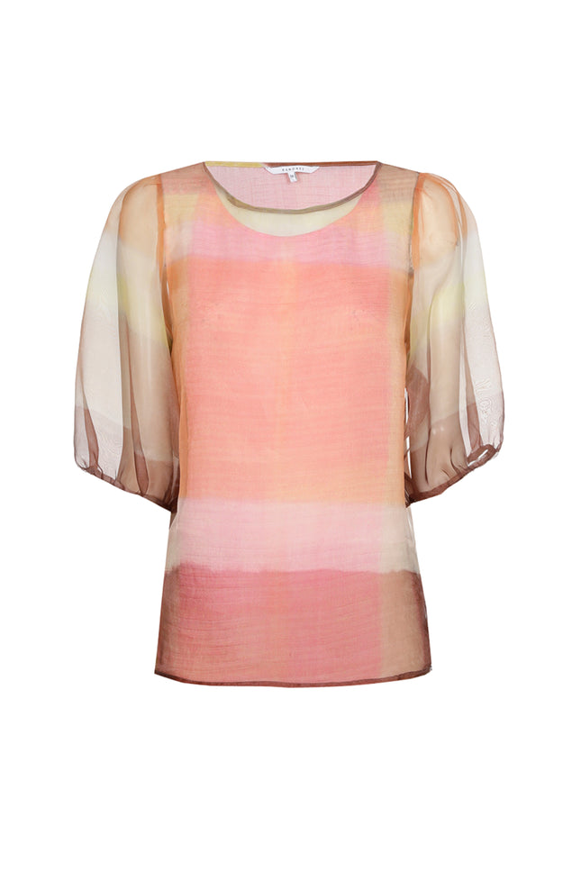 Xandres Blouse Hamza Tobacco 14587-1715 Stretchshop.nl