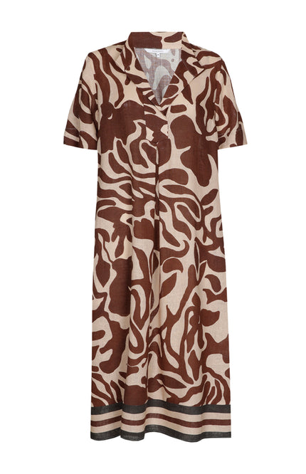 Xandres Jurk Kirania Tobacco 14553-1715 Stretchshop.nl