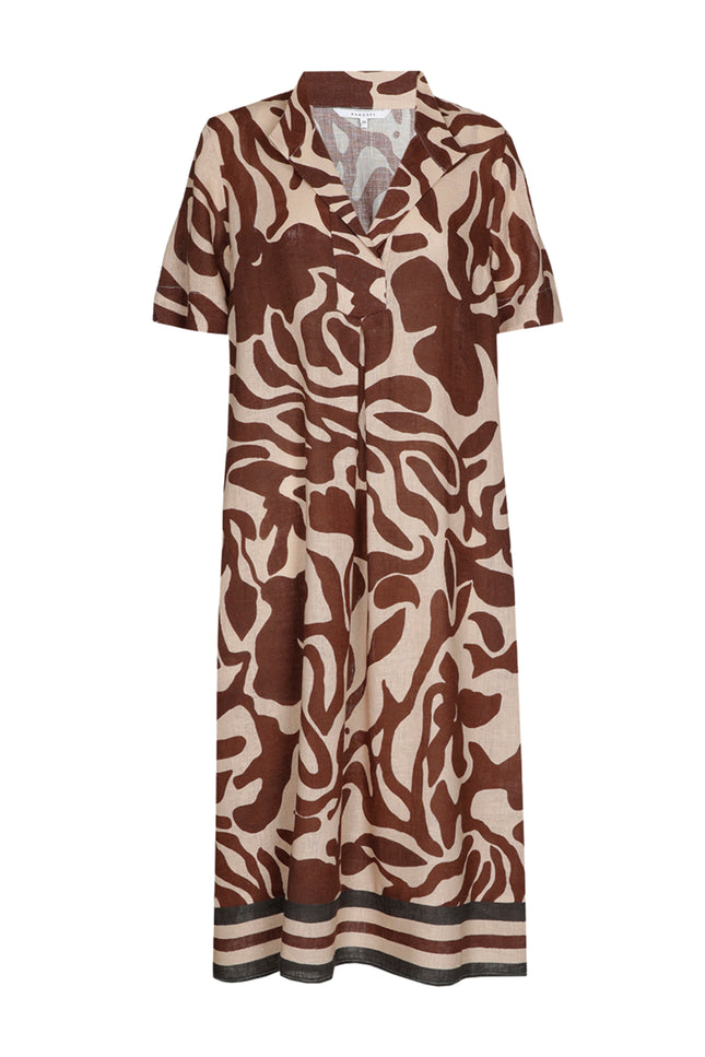 Xandres Jurk Kirania Tobacco 14553-1715 Stretchshop.nl