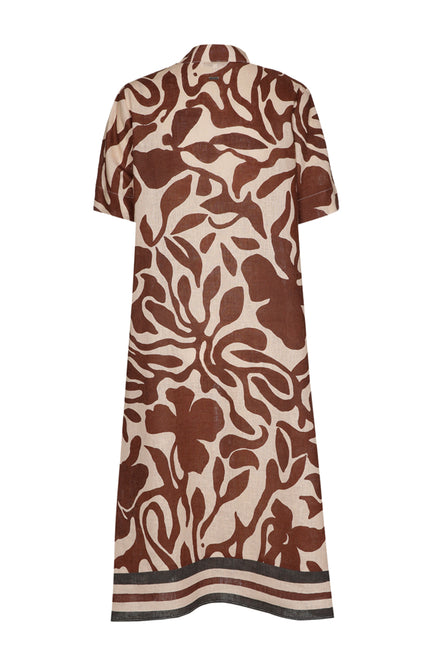 Xandres Jurk Kirania Tobacco 14553-1715 Stretchshop.nl