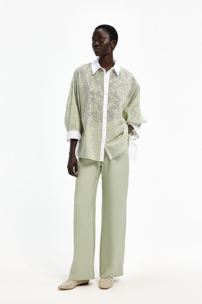 Xandres Broek Parisa Misty Aqua 14555-0910 Stretchshop.nl