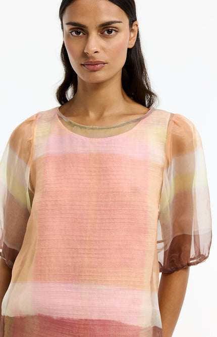 Xandres Blouse Hamza Tobacco 14587-1715 Stretchshop.nl