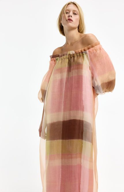 Xandres Jurk Katari Tobacco 14562-1715 Stretchshop.nl