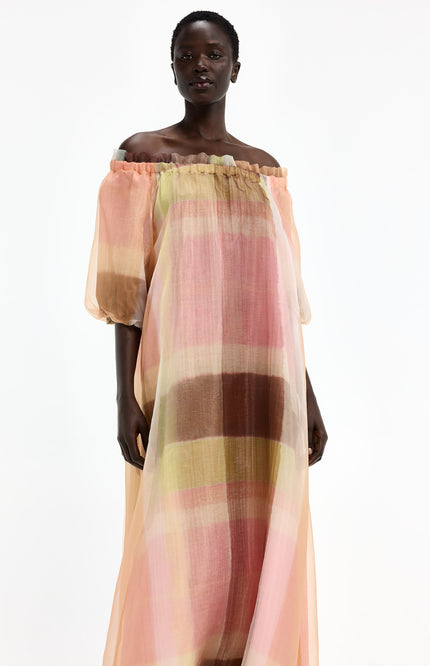 Xandres Jurk Katari Tobacco 14562-1715 Stretchshop.nl