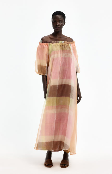 Xandres Jurk Katari Tobacco 14562-1715 Stretchshop.nl