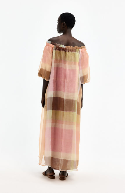 Xandres Jurk Katari Tobacco 14562-1715 Stretchshop.nl