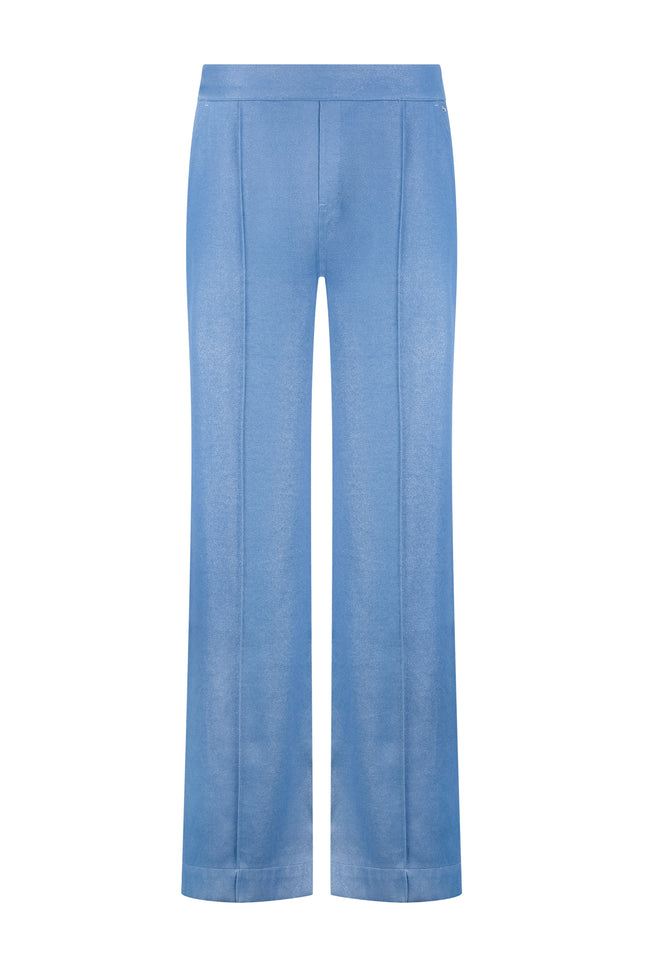 Tramontana Broek Coated Wide Leg Breezy Blue C08-19-101 2 Stretchshop.nl