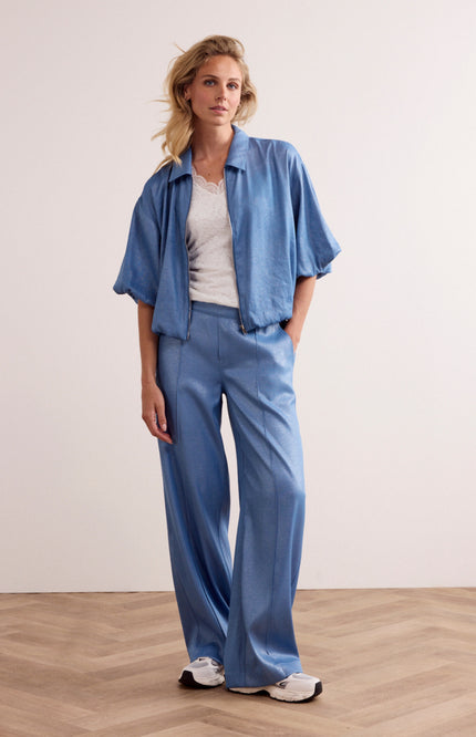 Tramontana Jacket Balloon Shaped Coated Breezy Blue C08-19-801 2 Stretchshop.nl