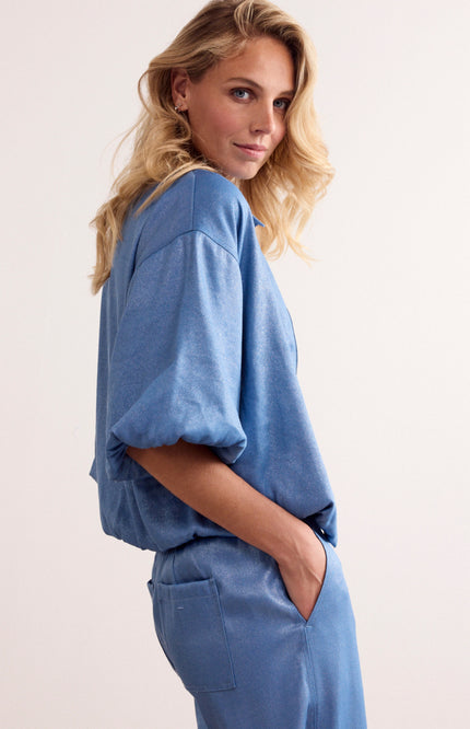Tramontana Jacket Balloon Shaped Coated Breezy Blue C08-19-801 2 Stretchshop.nl