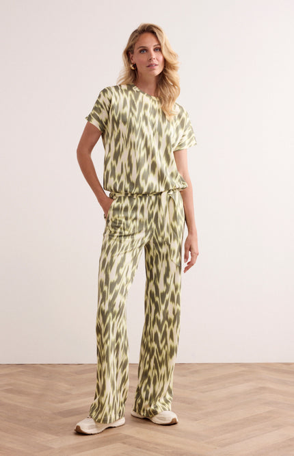 Tramontana Top Green Fade Print Aloe C15-19-401 2 Stretchshop.nl