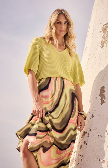 Tramontana Rok Sunset Desert Print Multi Colours C18-19-201 2 Stretchshop.nl