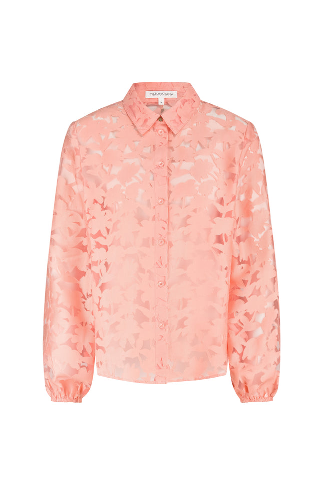 Tramontana Blouse Ausbrenner Peach Infusion C29-19-301 2 Stretchshop.nl