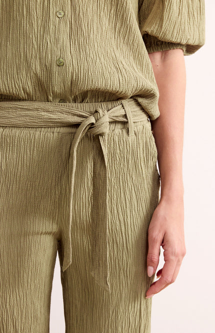 Tramontana Broek Creased Wide Leg Aloe C30-19-101 2 Stretchshop.nl