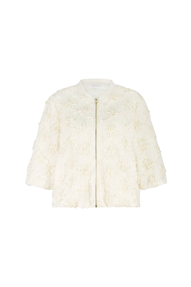 Tramontana Jacket 3D Flower Lace Stone C42-19-801 2 Stretchshop.nl