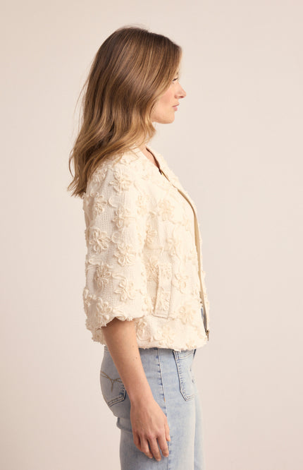 Tramontana Jacket 3D Flower Lace Stone C42-19-801 2 Stretchshop.nl