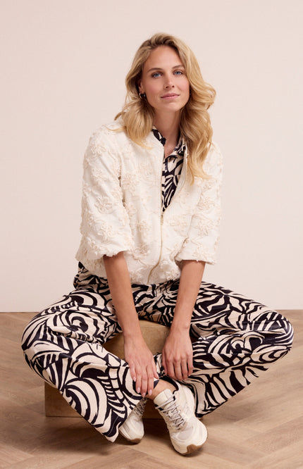 Tramontana Jacket 3D Flower Lace Stone C42-19-801 2 Stretchshop.nl