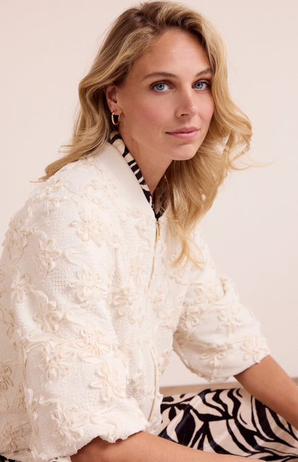 Tramontana Jacket 3D Flower Lace Stone C42-19-801 2 Stretchshop.nl