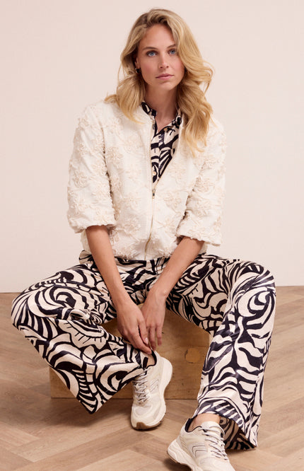 Tramontana Jacket 3D Flower Lace Stone C42-19-801 2 Stretchshop.nl