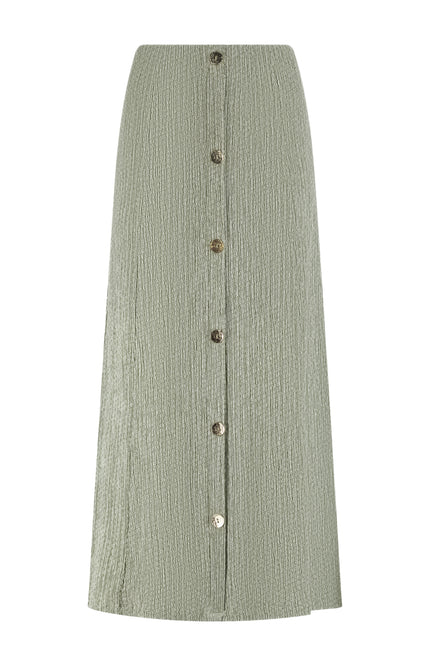 Tramontana Rok Crinkled Maxi Aloe Melange E02-19-201 2 Stretchshop.nl