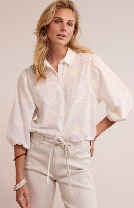 Tramontana Blouse Fancy Armhole Offwhite O17-19-301 2 Stretchshop.nl