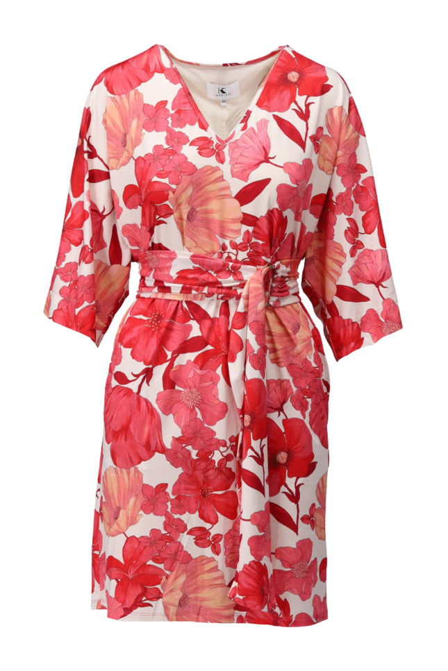 Jurk V-Hals Met Design C104-P123