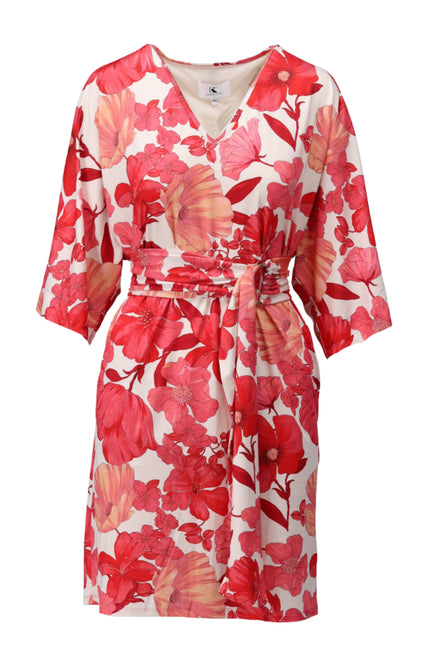 Jurk V-Hals Met Design C104-P123