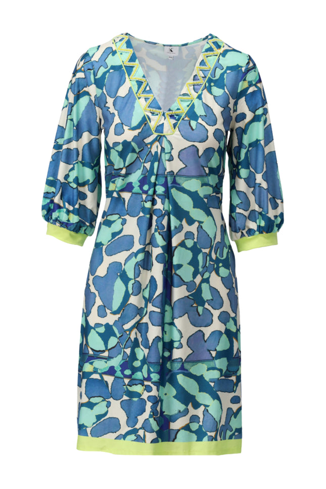 Jurk V-Hals Met Design C107-P120