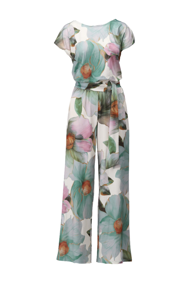 K-design Jumpsuit Met Bloemen Design C112-P114 Stretchshop.nl