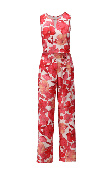 K-design Jumpsuit Met Bloemen Design C113-P123 Stretchshop.nl