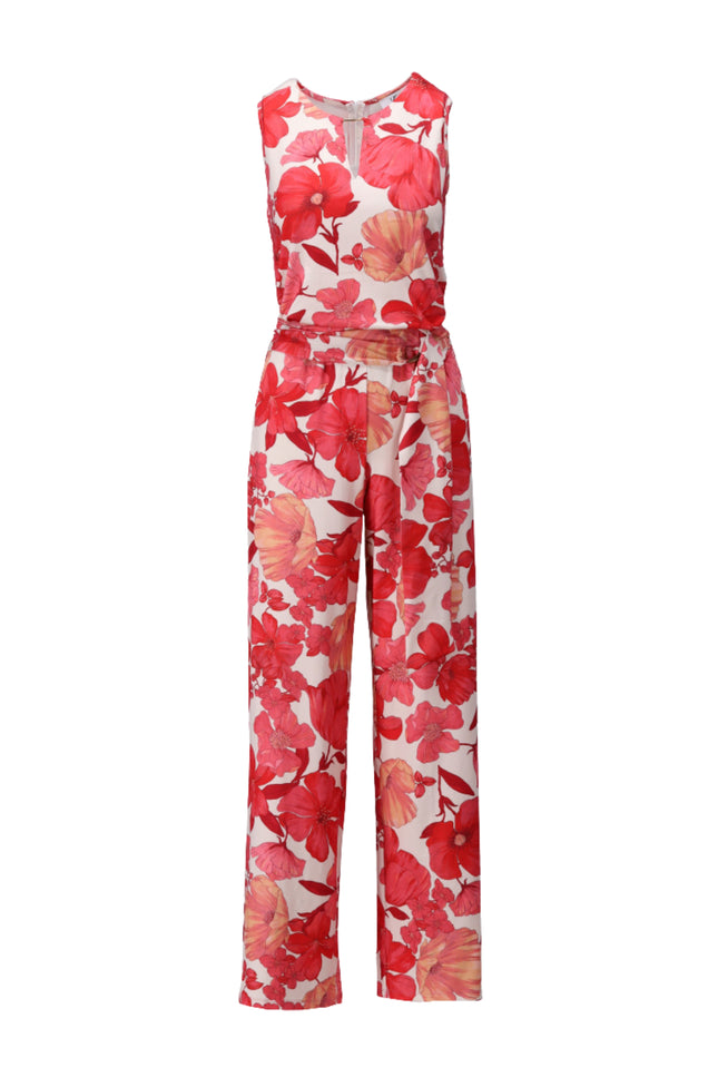 K-design Jumpsuit Met Bloemen Design C113-P123 Stretchshop.nl