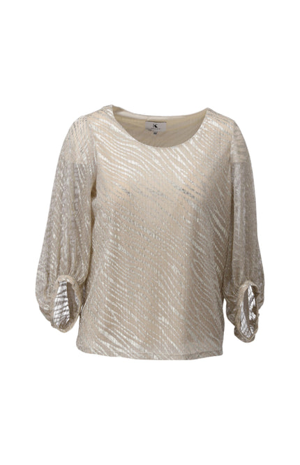 K-design Blouse Met Lurex C251-P080 Stretchshop.nl