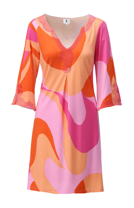 K-design Jurk Met Design C309-P101 Stretchshop.nl