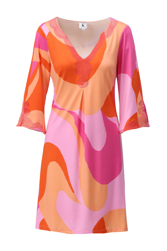 K-design Jurk Met Design C309-P101 Stretchshop.nl