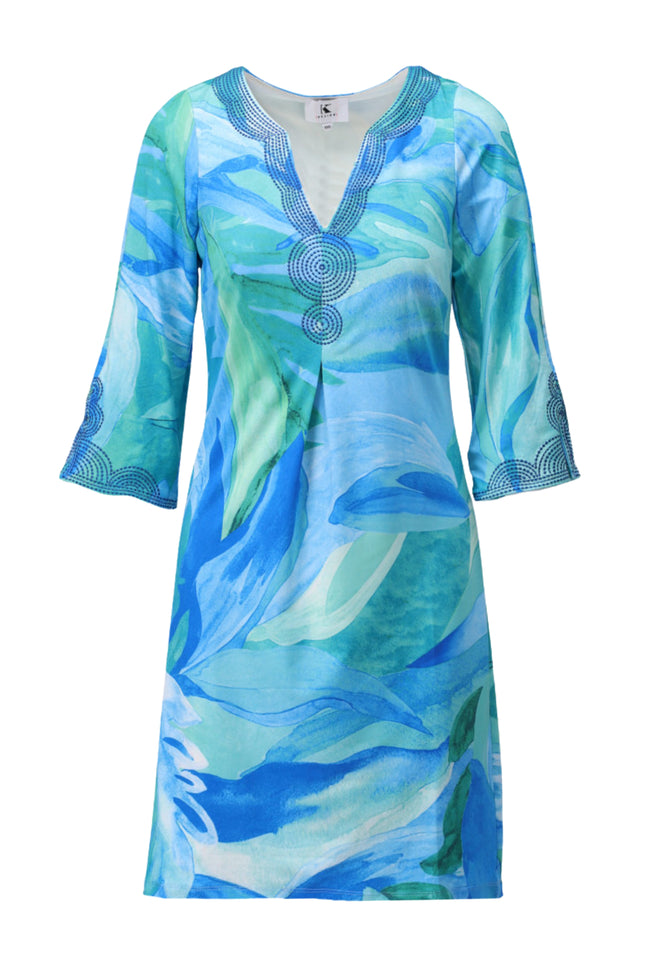 K-design Jurk Met Design C309-P102 Stretchshop.nl