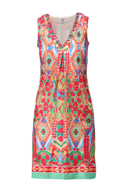 K-design Jurk Met Design C310-P094 Stretchshop.nl