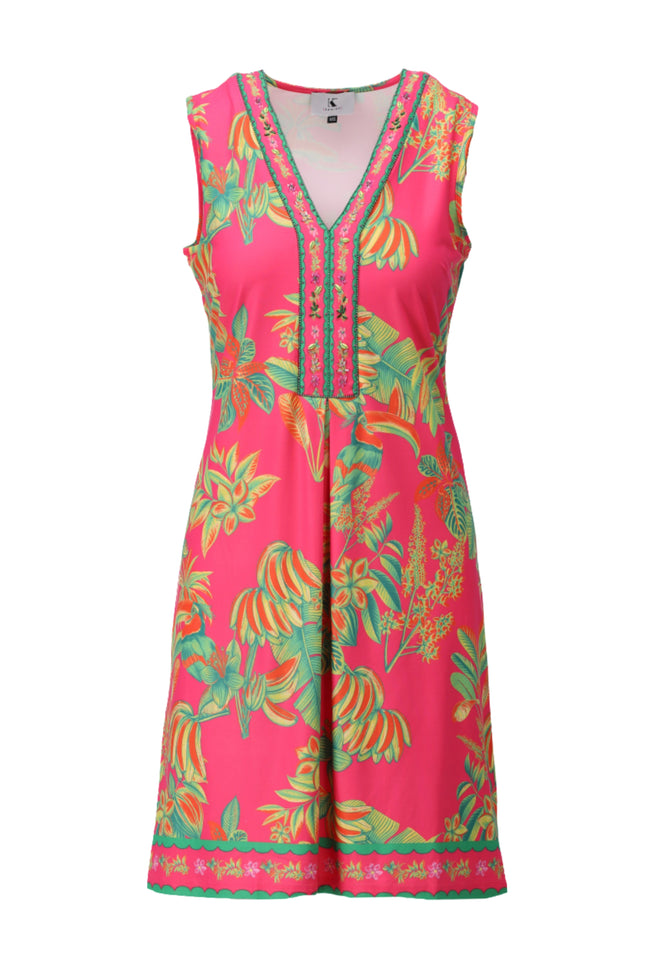 Jurk Mouwloos Met Design C400-P132